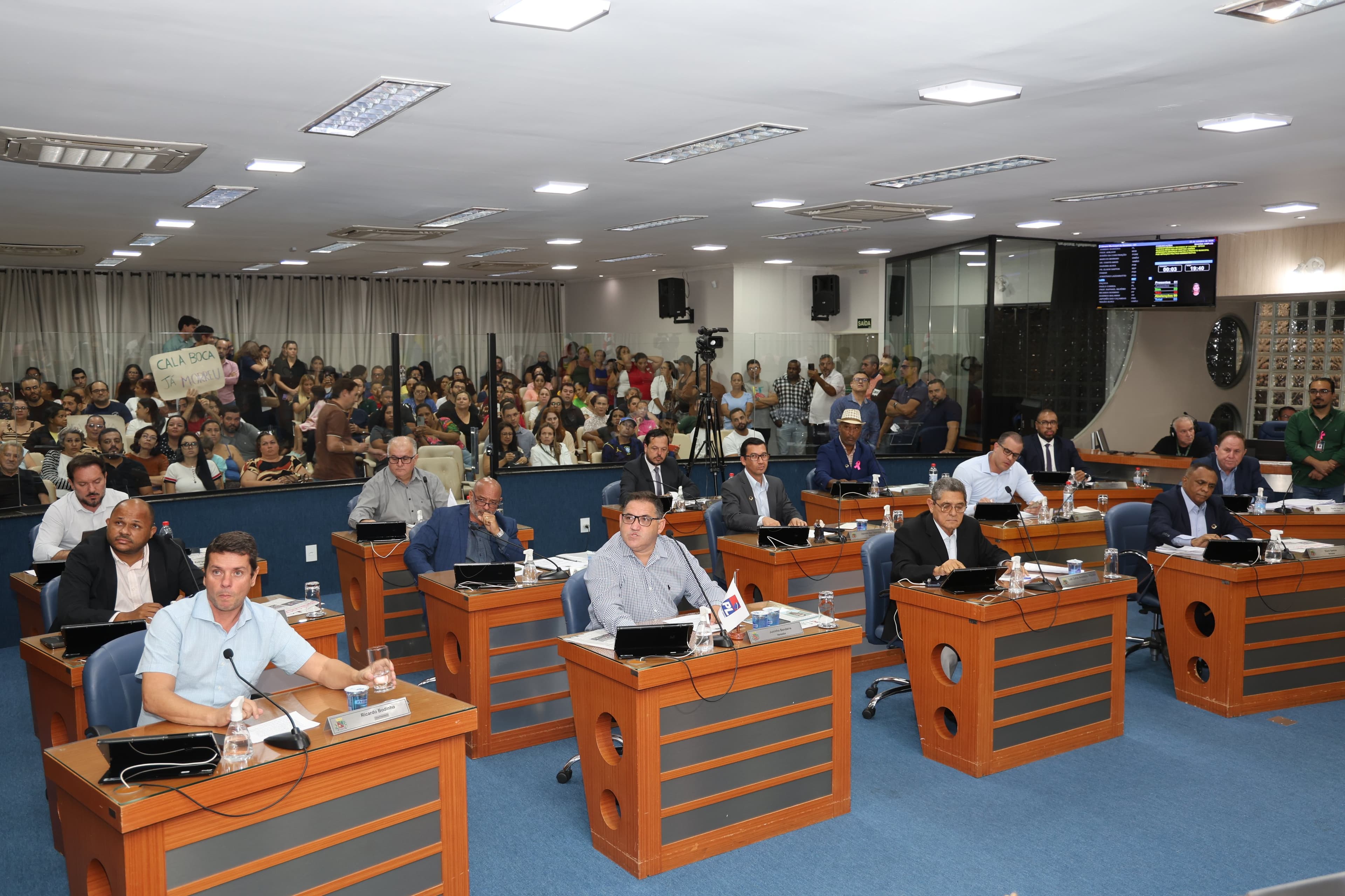 Vereadores discutiram vários projetos de lei que estavam na pauta da sessão ordinária (Foto - Comunicação Câmara)